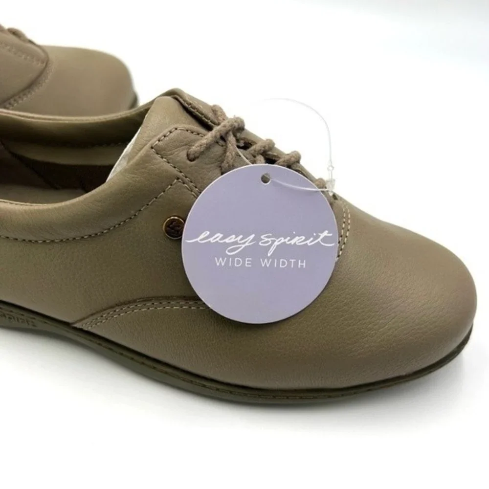 6WW 6XW Easy Spirit Motion Lace Up Comfort Leather Oxford Walking Sneakers Shoes